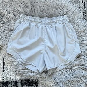 Nike Shorts Womens Gray Dri-Fit Lined Elastic Waist Running Shorts Size Small